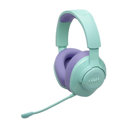 JBL Quantum 360 Kabellose Over-Ear Gaming-Kopfhörer mit 2,4 GHz/Bluetooth Dual Wireless-Verbindung, 22-Stunden-Akku, Multi-Plattform-Kompatibilität, abnehmbarem Mikrofon mit Stummschaltung, Cyan von JBL