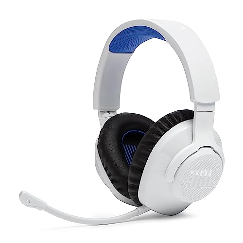 JBL Quantum 360P Over-Ear Gaming Kopfhörer – Für die Playstation sowie PC, Mac und Nintendo Switch – Mit Boom Mikrofon und 22 Stunden Akkulaufzeit – Weiß von JBL