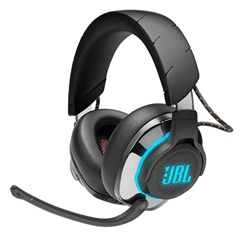JBL Quantum 810 – Kabelloses Over-Ear-Performance-Gaming-Headset mit Geräuschunterdrückung, Schwarz, Medium von JBL