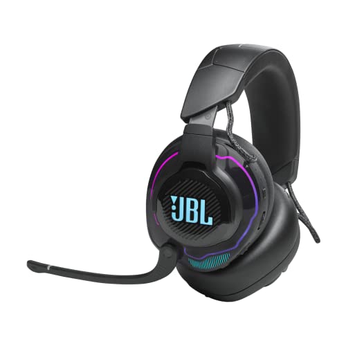 JBL Quantum 910 Over-Ear Gaming Kopfhörer – Wireless 2,4 GHz, Bluetooth 5.2 und 3,5 mm Klinke – Mit Head-Tracking-Funktion, ANC und 39 Stunden Akkulaufzeit – Schwarz von JBL
