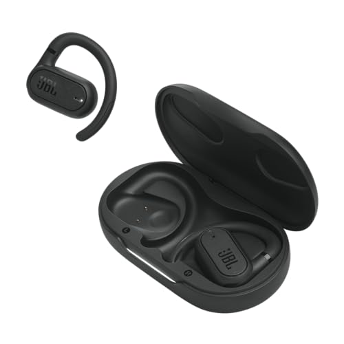 JBL Soundgear Sense – Kabellose Bluetooth-Open-Ear-Kopfhörer – Spritzwassergeschützt und komfortabel – In Schwarz von JBL