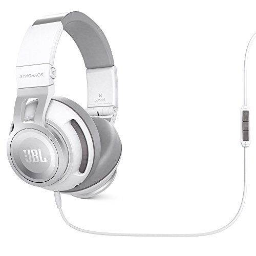 JBL Synchros S500 Over-Ear Kopfhörer mit Apple/Universal Fernbedienung und Mikrofon - Weiß von JBL