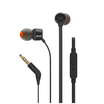 JBL T110 Schwarz - In Ear-Kopfhörer mit Mikrofon JBL T110 Schwarz - In Ear-Kopfhörer mit Mikrofon von JBL