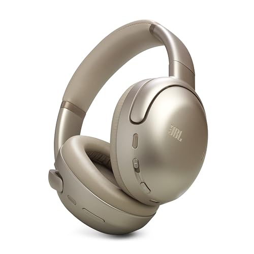 JBL Tour One M3, kabellose Over-Ear Bluetooth Kopfhörer, True Adaptive Noise-Cancelling, 70 Stunden Spielzeit, komfortablel, Spatial 360 Sound mit Kopfhörer-Tracking, USB-C kompatibel, Latte JBL Tour One M3, kabellose Over-Ear Bluetooth Kopfhörer, True Adaptive Noise-Cancelling, 70 Stunden Spielzeit, komfortablel, Spatial 360 Sound mit Kopfhörer-Tracking, USB-C kompatibel, Latte von JBL