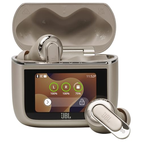 JBL Tour Pro 3, True Wireless Bluetooth-Kopfhörer mit intelligenter Ladebox, 40 h Akkulaufzeit, True Adaptive Noise Cancelling 2.0 und JBL Spatial 360 Sound mit Head Tracking, Latte JBL Tour Pro 3, True Wireless Bluetooth-Kopfhörer mit intelligenter Ladebox, 40 h Akkulaufzeit, True Adaptive Noise Cancelling 2.0 und JBL Spatial 360 Sound mit Head Tracking, Latte von JBL
