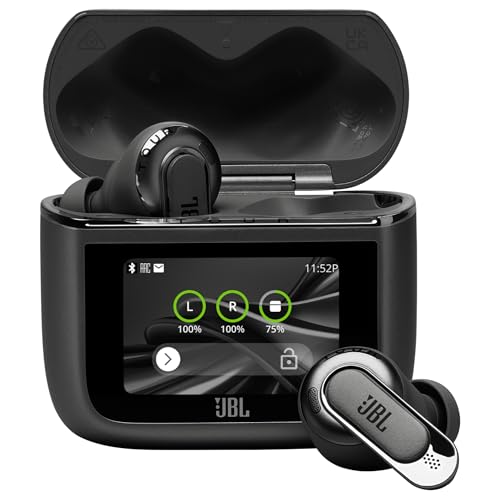 JBL Tour Pro 3, True Wireless Bluetooth-Kopfhörer mit intelligenter Ladebox, 40 h Akkulaufzeit, True Adaptive Noise Cancelling 2.0 und JBL Spatial 360 Sound mit Head Tracking, Schwarz JBL Tour Pro 3, True Wireless Bluetooth-Kopfhörer mit intelligenter Ladebox, 40 h Akkulaufzeit, True Adaptive Noise Cancelling 2.0 und JBL Spatial 360 Sound mit Head Tracking, Schwarz von JBL