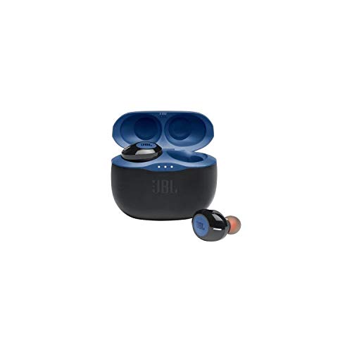JBL Tune 125 TWS In-Ear Bluetooth-Kopfhörer in Blau – Kabellose Ohrhörer mit integriertem Mikrofon – Musik Streaming bis zu 8 Stunden mit nur einer Akku-Ladung – Inkl. Ladecase von JBL