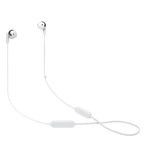 JBL Tune 215 Bluetooth Wireless In-Ear Kopfhörer mit 3 Tasten Mikrofon/Fernbedienung und Flachkabel - Weiß von JBL