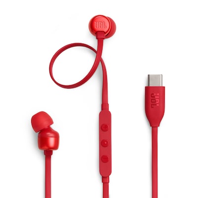JBL Tune 310C,  In-Ear Wired USB-C Headphone with High Resolution, Red von JBL