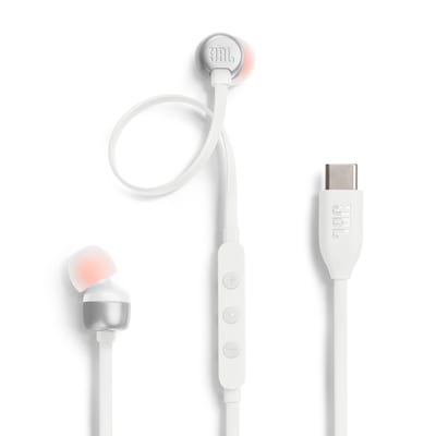 JBL Tune 310C,  In-Ear Wired USB-C Headphone with High Resolution, White von JBL