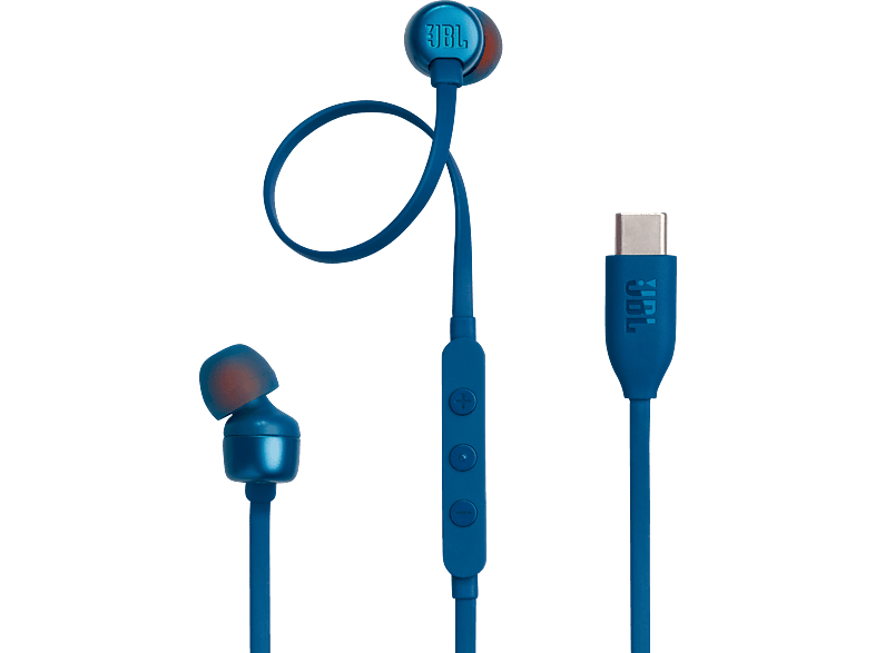 JBL Tune 310C USB-C, In-ear Kopfhörer Blau von JBL