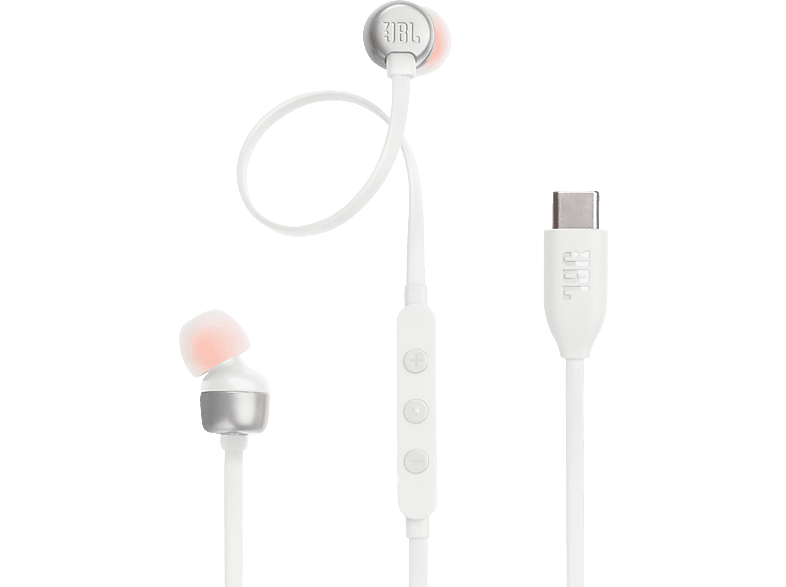 JBL Tune 310C USB-C, In-ear Kopfhörer Weiß von JBL
