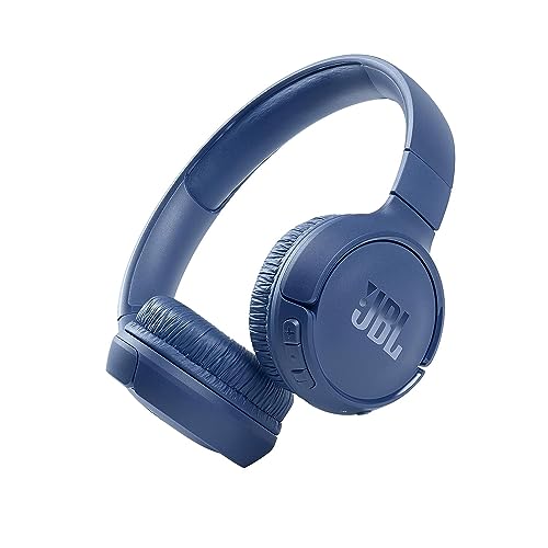 JBL Tune 510BT – Bluetooth On-Ear Kopfhörer in Blau – Faltbare Headphones mit Freisprechfunktion – Kompatibel mit Sprachassistenten – Lange Laufzeit von bis zu 40 Stunden von JBL