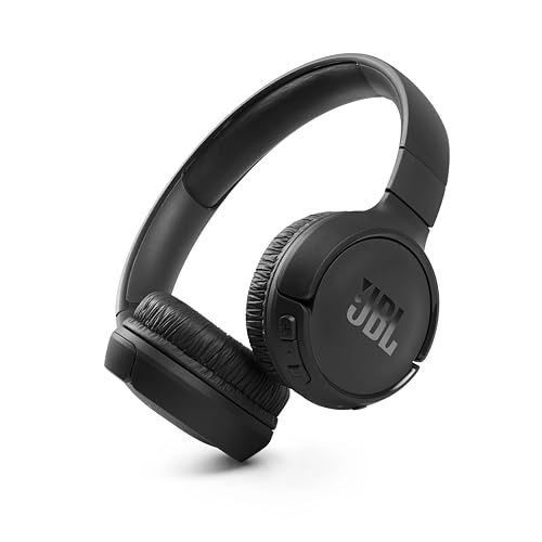JBL Tune 510BT – Bluetooth Over-Ear Kopfhörer in Schwarz – Faltbare Headphones mit Freisprechfunktion – Kompatibel mit Sprachassistenten – Lange Laufzeit von bis zu 40 Stunden von JBL
