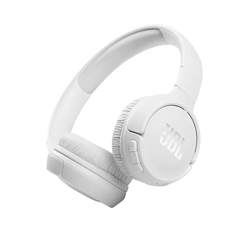 JBL Tune 510BT – Bluetooth On-Ear Kopfhörer in Weiß – Faltbare Headphones mit Freisprechfunktion – Kompatibel mit Sprachassistenten – Lange Laufzeit von bis zu 40 Stunden von JBL