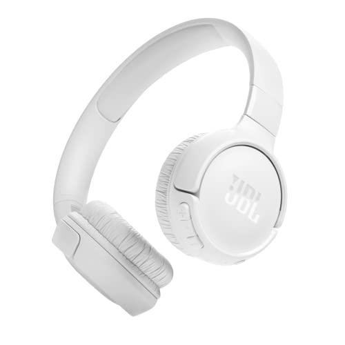 JBL Tune 520 BT Wireless On-Ear Kopfhörer – Mit JBL Pure Bass Sound, Bluetooth und leichtem, faltbarem Design – Bis zu 57 Stunden Musikwiedergabe – Weiß von JBL