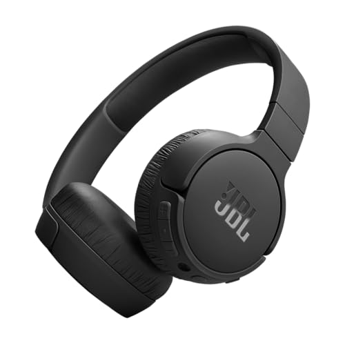 JBL Tune 670NC – Adaptive Geräuschunterdrückung mit Smart Ambient Wireless On-Ear-Kopfhörern, bis zu 70 Stunden Akkulaufzeit mit Schnellladung, leichtes, komfortables und faltbares Design (Schwarz) von JBL
