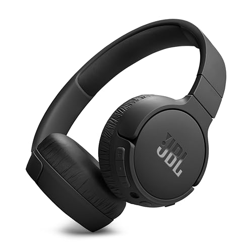 JBL Tune 670 NC – Kabellose On-Ear-Kopfhörer mit adaptivem Noise-Cancelling und faltbarem Design – Bis zu 44 Stunden Akkulaufzeit mit Schnellladefunktion – Schwarz von JBL
