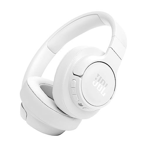 JBL Tune 770 NC – Kabellose Over-Ear-Kopfhörer mit adaptivem Noise-Cancelling und faltbarem Design – Bis zu 70 Stunden Akkulaufzeit mit Schnellladefunktion – Weiß von JBL