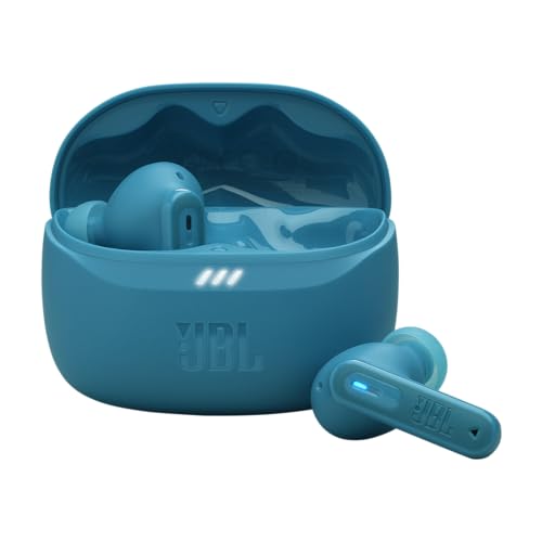 JBL Tune Beam 2, Kabellose Bluetooth-In-Ear-Kopfhörer mit Noise-Cancelling, 48 h Wiedergabezeit, IP54 wasser - und staubgeschützt, Multipoint-Verbindung, ergonomisches Design, Türkis von JBL