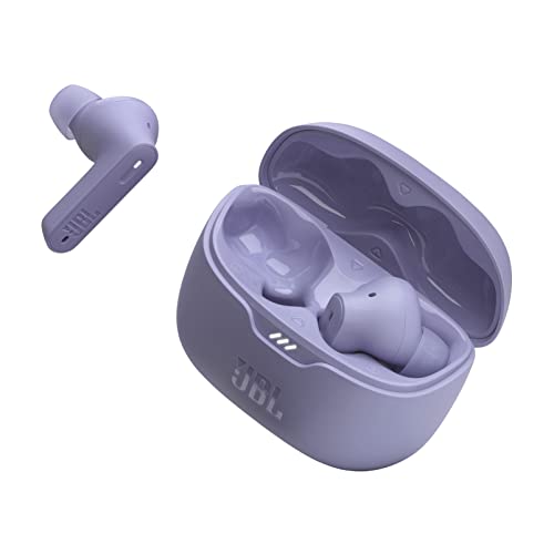JBL Tune Beam – Wasserresistente, True-Wireless In-Ear-Kopfhörer mit Noise-Cancelling in Lila – Mit bis zu 48 h Musikwiedergabe von JBL