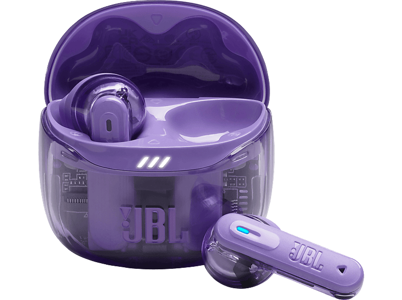JBL Tune Flex 2 Ghost Edition, In-ear Kopfhörer Bluetooth Transparent Lila JBL Tune Flex 2 Ghost Edition, In-ear Kopfhörer Bluetooth Transparent Lila von JBL