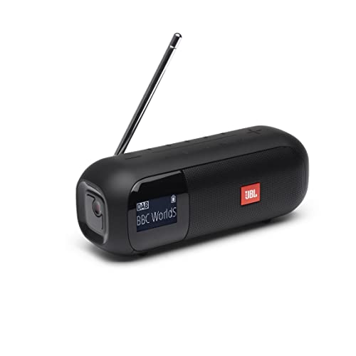 JBL Tuner 2 Radiorekorder in Schwarz – Tragbarer Bluetooth Lautsprecher mit MP3, DAB+ und UKW Radio – Kabelloser Musikgenuss von bis zu 12 Stunden JBL Tuner 2 Radiorekorder in Schwarz – Tragbarer Bluetooth Lautsprecher mit MP3, DAB+ und UKW Radio – Kabelloser Musikgenuss von bis zu 12 Stunden von JBL