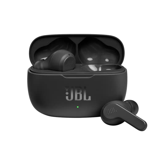 JBL Wave 200 TWS True-Wireless In-Ear Bluetooth-Kopfhörer - Schwarz – Kabellose Ohrhörer mit integriertem Mikrofon – Musik Streaming bis zu 20 Stunden – Inkl. Ladecase JBL Wave 200 TWS True-Wireless In-Ear Bluetooth-Kopfhörer - Schwarz – Kabellose Ohrhörer mit integriertem Mikrofon – Musik Streaming bis zu 20 Stunden – Inkl. Ladecase von JBL