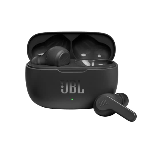 JBL Wave 200 TWS True-Wireless In-Ear Bluetooth-Kopfhörer in Schwarz – Kabellose Ohrhörer mit integriertem Mikrofon – Musik Streaming bis zu 20 Stunden – Inkl. Ladecase von JBL