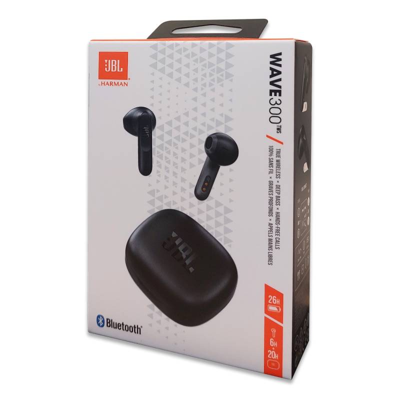 JBL Wave 300 True Wireless In-Ear Bluetooth Kopfhörer mit Ladeschale, schwarz von JBL