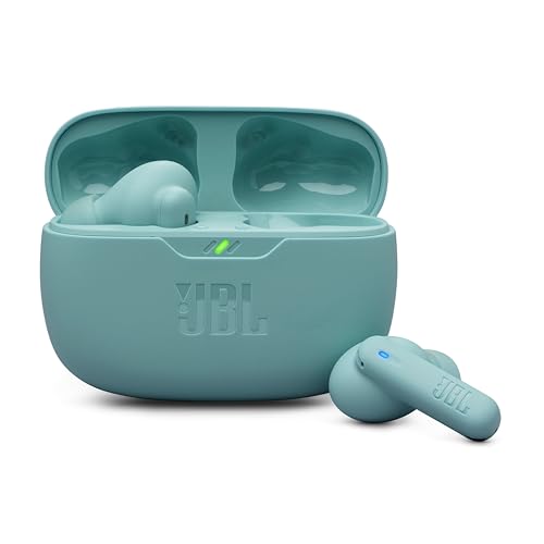 JBL Wave Beam 2, Kabellose Bluetooth-In-Ear-Kopfhörer mit Noise-Cancelling, 40 h Wiedergabezeit, JBL Pure Bass Sound, Smart-Ambient-Technologie und Multipoint-Verbindung, Blau von JBL