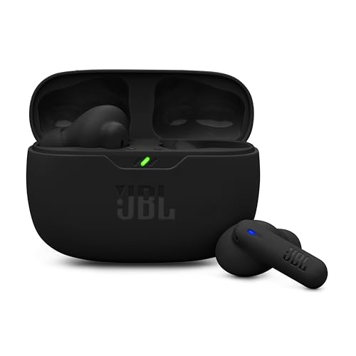 JBL Wave Beam 2, Kabellose Bluetooth-In-Ear-Kopfhörer mit Noise-Cancelling, 40 h Wiedergabezeit, JBL Pure Bass Sound, Smart-Ambient-Technologie und Multipoint-Verbindung, Schwarz von JBL