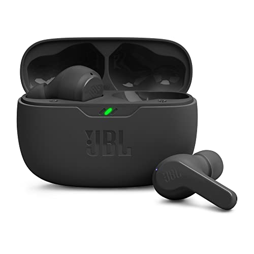 JBL Wave Beam – Kabellose In-Ear Ohrhörer mit IP54 und IPX2 Wasserdichtigkeit – Freisprechfunktion und 32 Stunden Akkulaufzeit – In Schwarz von JBL