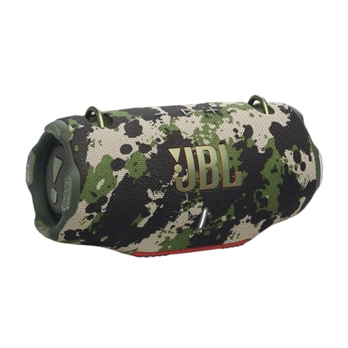 JBL Xtreme 4 Musikbox in Camouflage – Tragbare Bluetooth-Lautsprecher-Box mit tiefem Bass, KI-Sound-Boost und integrierter Powerbank – Wasserfest und staubfest – 24 Laufzeit von JBL