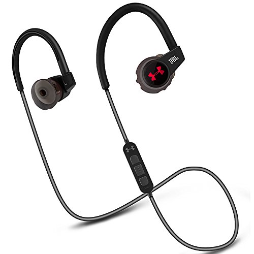Under Armour Sport Wireless Heart Rate - Engineered by JBL - Kabelloser In-Ear Kopfhörer für Athleten mit Herzfrequenzmesser - Schwarz von JBL