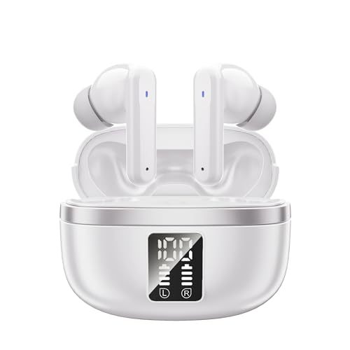 JBMI Kopfhörer Kabellos Bluetooth 5.3, In Ear mit 4 ENC Mikrofon Bluetooth Kopfhörer, 60 Std Stereo Kabellose Kopfhörer Noise Cancelling Earbuds, USB-C, IP7 Wasserdicht Ohrhörer von JBMI