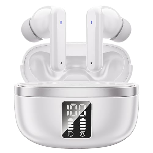 JBMI Kopfhörer Kabellos Bluetooth 5.3, In Ear mit 4 ENC Mikrofon Bluetooth Kopfhörer, 60 Std Stereo Kabellose Kopfhörer Noise Cancelling Earbuds, USB-C, IP7 Wasserdicht Ohrhörer von JBMI