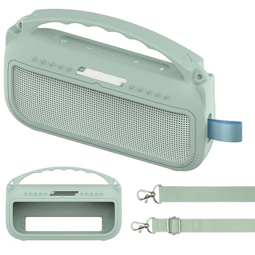 JCHPINE Silikon-Schutzhülle für Bose SoundLink Flex Tragbarer Bluetooth-Lautsprecher 2. Generation, Schutzhülle für Bose SoundLink Flex Lautsprecherzubehör (Silikonhülle, Alphine Sage) von JCHPINE