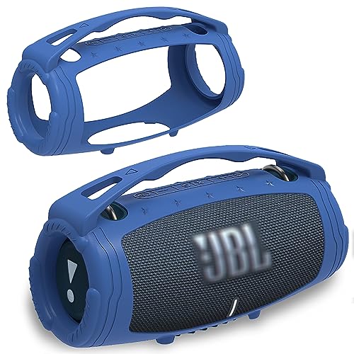 Silikon-Schutzhülle für JBL Xtreme 3 tragbaren Bluetooth-Lautsprecher, Schutzhülle für JBL Xtreme 3 tragbare Bluetooth-Lautsprecher-Zubehör (nur Hülle) (blau) von JCHPINE