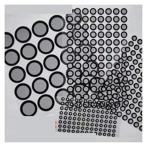 1000 Punkte hochreflektierender Markierungspunkt, Referenzpunktmarkierunn for einfacheres Scannen Stellen Sie sicher, dass alle Details erfasst werd(Inner 12 outer 19mm(500)) von JCKJWL