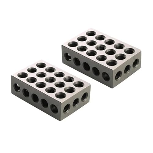 2 Stück 25 mm, 50 mm, 75 mm, 23 Löcher, präzise abgestimmtes Maschinist 123-Fräswerkzeug, 1-2-3 Zoll Blocklehre, metrisch, 25–50–75 mm, Parallelblock Hohe Genauigkeit 2 Stück 25 mm, 50 mm, 75 mm, 23 Löcher, präzise abgestimmtes Maschinist 123-Fräswerkzeug, 1-2-3 Zoll Blocklehre, metrisch, 25–50–75 mm, Parallelblock Hohe Genauigkeit von JCKJWL