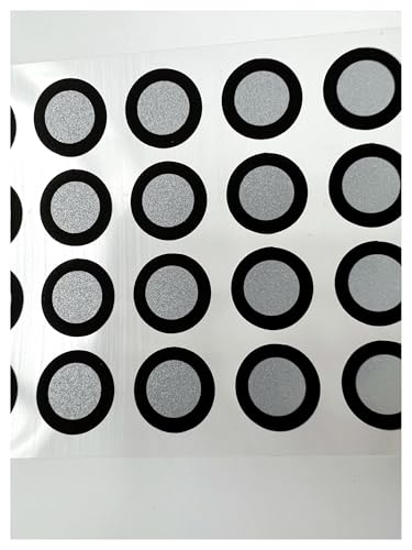 Diffuse Reflexionsmarker, Positionierungsziele for 3D-Scanner for 3D-Scanning und optisches Tracking Stellen Sie sicher, dass alle Details erfasst werd(Inner 8 outer 12mm(1000)) von JCKJWL
