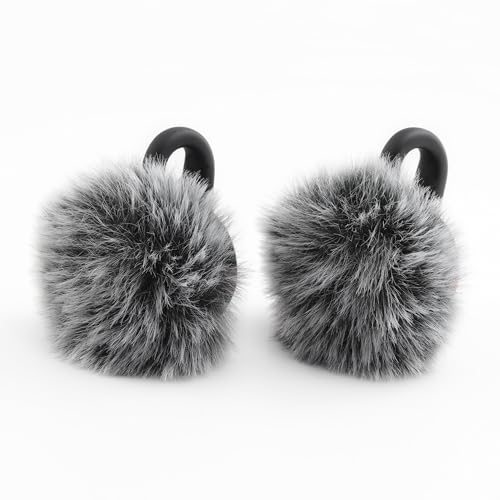 JCMOYUTY Windschutzscheibe für Hollyland M2S Wireless Microphone Deadcat Furry Cover, 2 Pack Grey Pop Filter Zubehör JCMOYUTY Windschutzscheibe für Hollyland M2S Wireless Microphone Deadcat Furry Cover, 2 Pack Grey Pop Filter Zubehör von JCMOYUTY