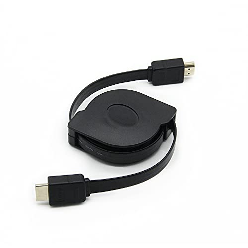 JCNio Einziehbares HDMI-2.0-Kabel, 1,5 m Länge, 4K-Auflösung, Schwarz JCNio Einziehbares HDMI-2.0-Kabel, 1,5 m Länge, 4K-Auflösung, Schwarz von JCNio
