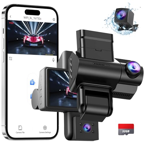 JCPYIUL Dashcam Auto Vorne Hinten mit Parküberwachung, 2K+1080P Kamera Auto überwachung mit 32GB SD-Karte, Bewegungserkennung, Infrarot Nachtsicht, G-Sensor, Loop-Aufnahm, WDR, Sichtwinkel JCPYIUL Dashcam Auto Vorne Hinten mit Parküberwachung, 2K+1080P Kamera Auto überwachung mit 32GB SD-Karte, Bewegungserkennung, Infrarot Nachtsicht, G-Sensor, Loop-Aufnahm, WDR, Sichtwinkel von JCPYIUL