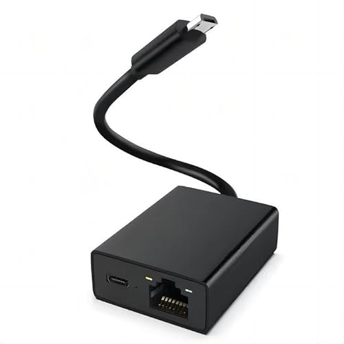 Ethernet-Adapter für Fire TV Stick, Micro-USB auf RJ45-Ethernet-Netzwerkadapter, kompatibel mit 4K Fire Stick, Chromecast Google Home Mini und weiteren Streaming-TV-Sticks Ethernet-Adapter für Fire TV Stick, Micro-USB auf RJ45-Ethernet-Netzwerkadapter, kompatibel mit 4K Fire Stick, Chromecast Google Home Mini und weiteren Streaming-TV-Sticks von JCSJK