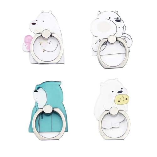 4Stück Handy Ring Halter, Netter Schöner Niedlich Cute Animals Panda Bär, 360° drehbar Finger Ring Griff Stand für Smartphones und Tablets (Bär) 4Stück Handy Ring Halter, Netter Schöner Niedlich Cute Animals Panda Bär, 360° drehbar Finger Ring Griff Stand für Smartphones und Tablets (Bär) von JCSMARTEC
