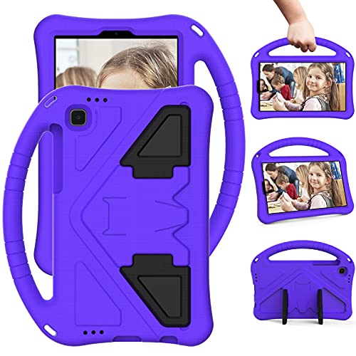 JCTek Kinder-Schutzhülle, kompatibel mit Galaxy Tab A7 Lite 2021 22,1 cm (8,7 Zoll) Tablet Modell SM-T220 SM-T225, strapazierfähiges EVA-Schaumgummi, Griff Ständer, super schützende stoßfeste Hülle (lila) von JCTek