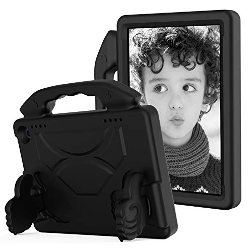 JCTek Schutzhülle für Kindle Fire HD 8 Plus Tablet (10. Generation, 2020 Release), Premium EVA-Material, stoßfest, leicht, mit Handgriff und Ständer, Schwarz von JCTek