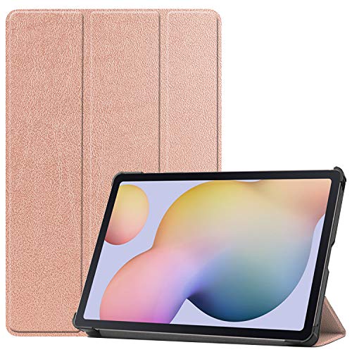 JCTek Schutzhülle für Samsung Galaxy Tab S7 2020 11 Zoll T870 / T875 Released Tablet, Premium Leder Case Smart Stoßfest Schutzhülle mit Ständer Cover (Rose Gold) von JCTek